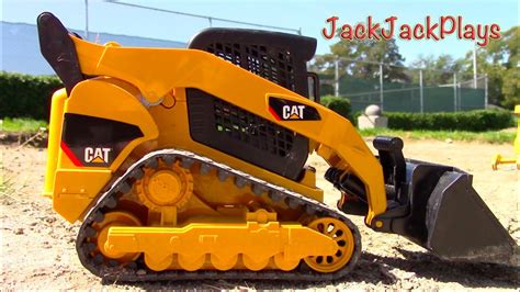 ride on skid steer kids|riding construction vehicles for kids.